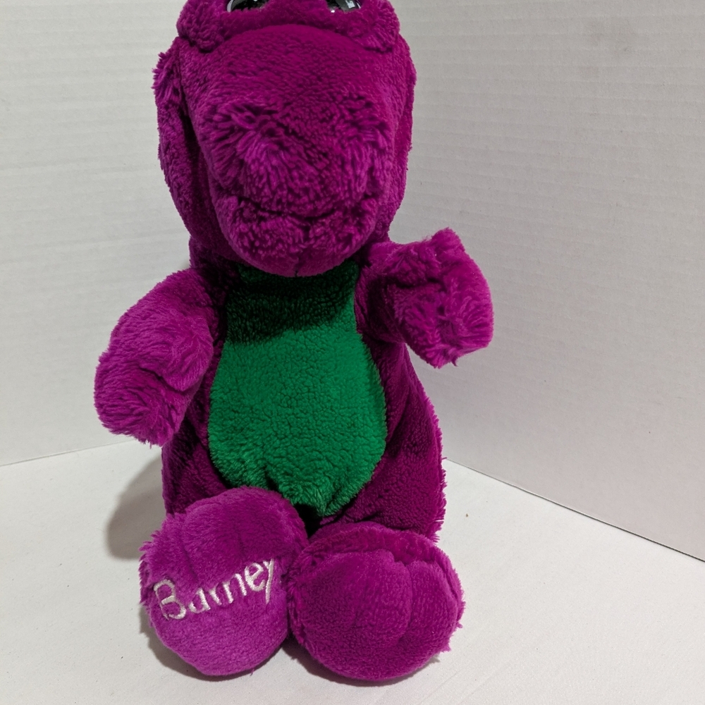 Barney The Purple Dinosaur Stuffed Plush Toy Vtg 1992 Lyons Group Animal